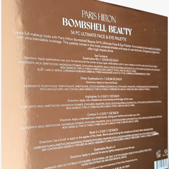 Paris Hilton Bombshell Beauty Eyeshadow Palette - Vibrant Shades - Picture 4 of 4